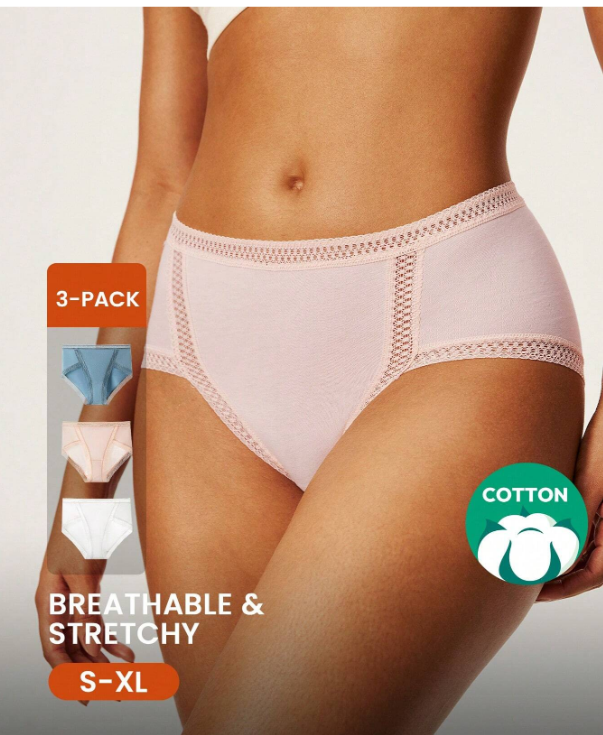 Pantis Luvlette  Encaje Talla alta colores pasteles  - L